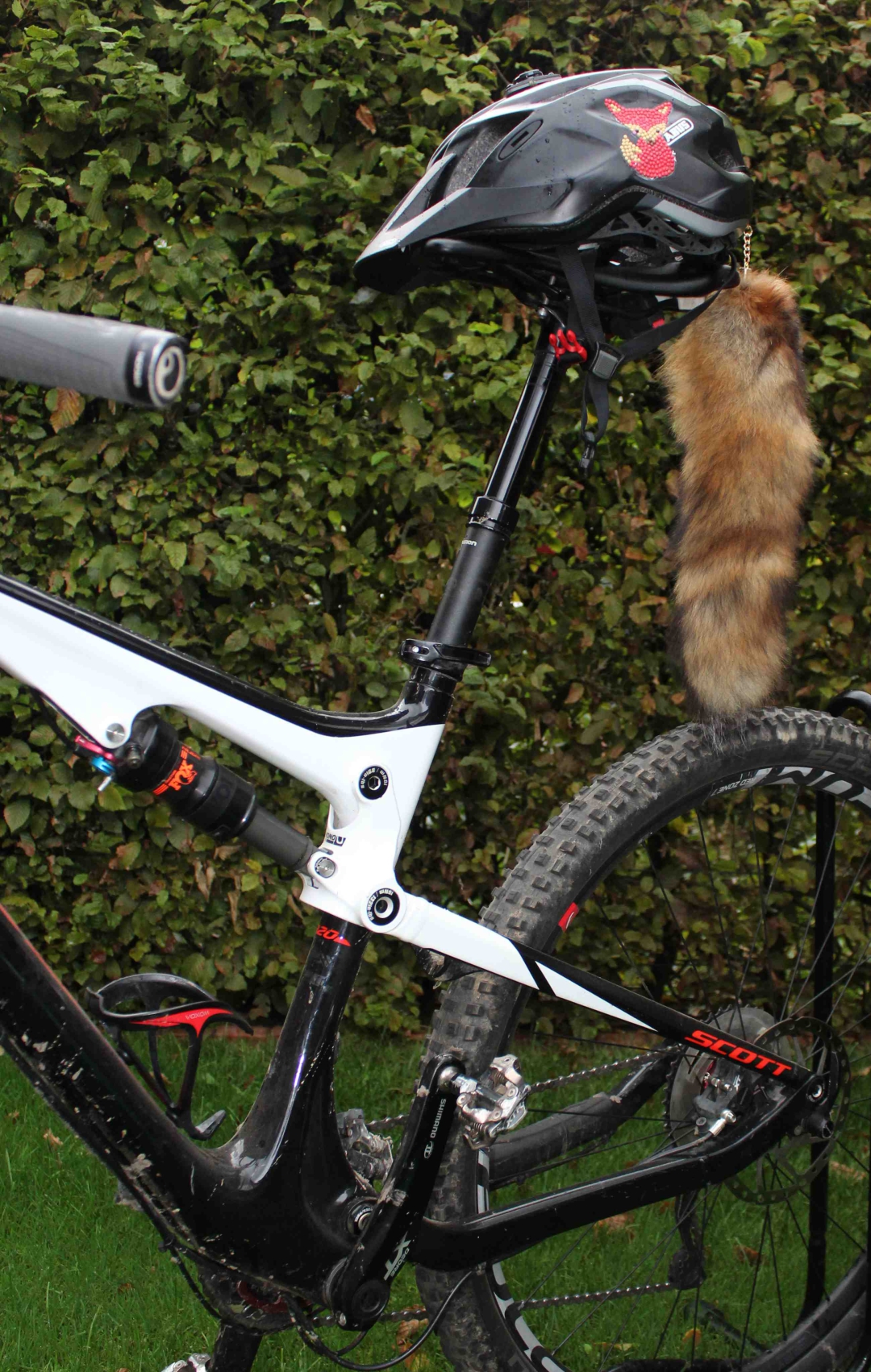 Moutainbike Wettbewerb Fuchsjagd Fuchs gefangen